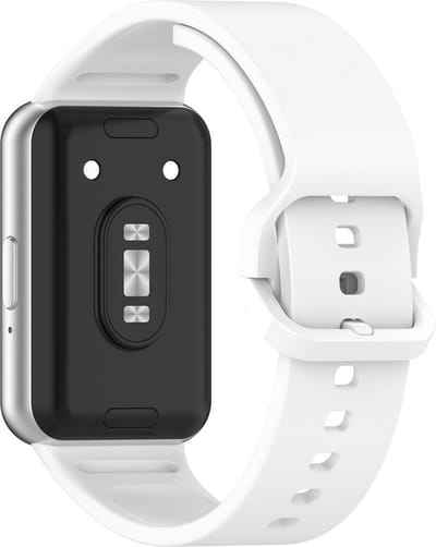 Siliconen bandje - geschikt voor Samsung Galaxy Fit 3 - wit