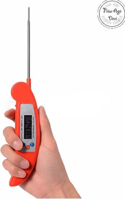 Kookthermometer -50º C / 300º C voor perfecte vleesgaring - Rood - New Age Devi