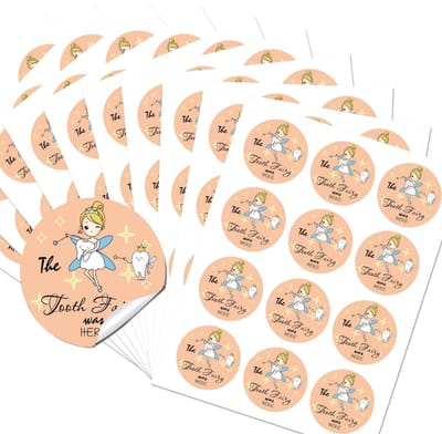 Dailygoods- Cirkelstickers 1200 stuks - Zelfklevend - Waterdicht - 5 cm - Decoratieve stickers - Voor envelopzegels en goodiebags - Stickerlabels