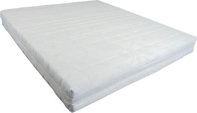 Slaaploods.nl Queen de Luxe - Pocketvering Matras - Traagschuim Afdeklaag - 140x200x25 cm - Medium