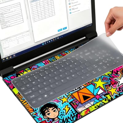 Ultra Dunne Universele Laptop Toetsenbord Cover - Waterdicht, Stofdicht en Beschermend 14.2x5 inch
