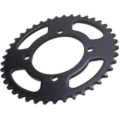 Tandwiel Achter Zwart Staal 76mm 41 Tanden Achterkettingwiel Tandwiel voor Elektrische Fietsen Motoren Strandvoertuigen black