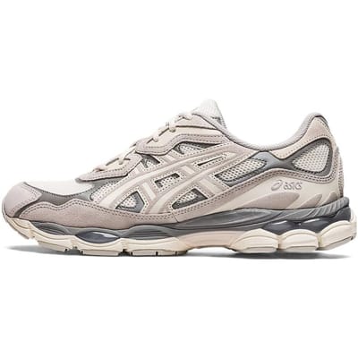 ASICS Gel NYC Cream Oyster Grey Unisex Sneakers 1201A789-103 46 gray