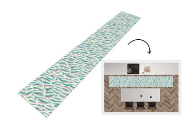 Keukenloper - Loper keuken - Patronen - Strand - Zee - Abstract - 300x50 cm - Keukenloper vinyl