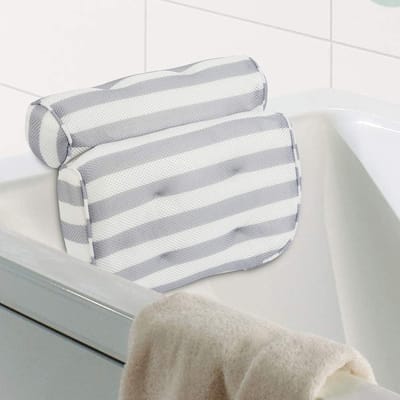 Badkussen Home Spa Badkussen met zuignappen Extra zacht Voor Nek en Rug  Kussen voor in Bad Antislip