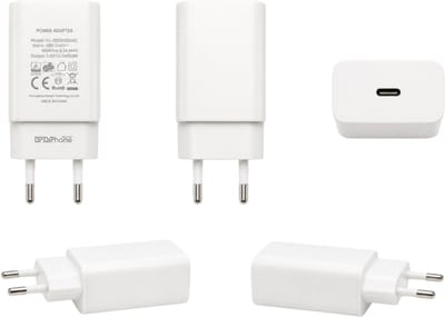 DrPhone LS7 USB-C Oplader 10W – Adapter 5V 2A – Universele USB Type-C adapter – Compacte Thuislader – Wit