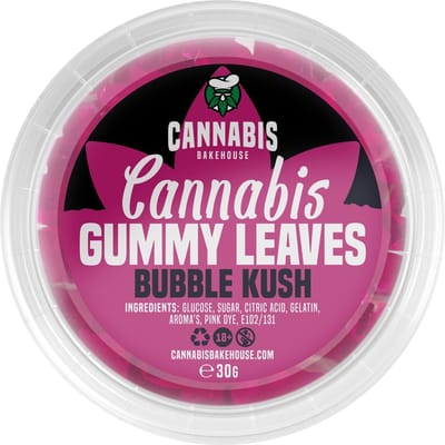 Cannabis Bakehouse Cannabis Leaves - wietsnoepjes met Bubble Kush smaak - 0% THC