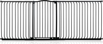 Safetots Klemhek met Gebogen Bovenkant, 234-243cm, Zwart, Hoog 100cm