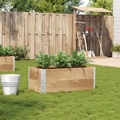 vidaXL - Plantenbak - 100x50 - cm - massief - grenenhout