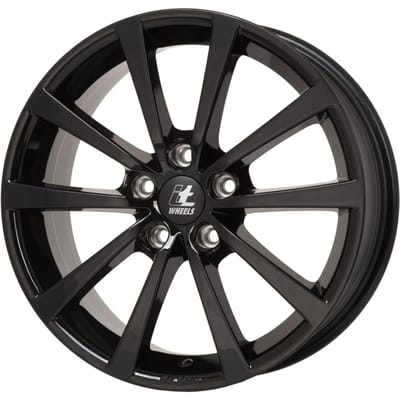 Aluminium velg 16 inch ITWHEELS Alice 5x108 6,5J ET50, Kleur Zwart Glimmend