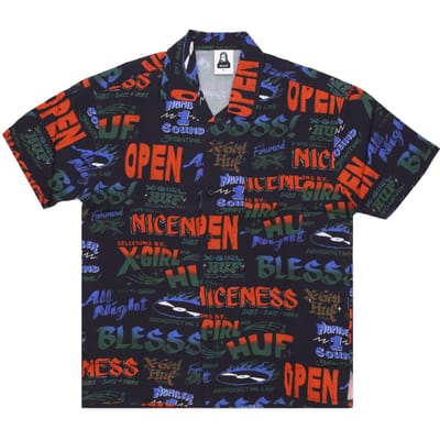 Sound Resort Top X X-girl zwart damesshirt met korte mouwen