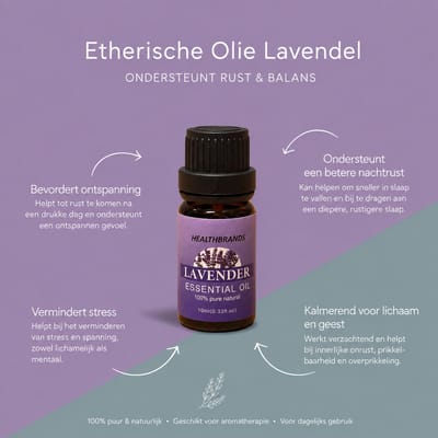 Etherische olie - 3 stuks Lavendel - 100% natuurlijke plantenextracten - hoge concentratie olie - slechts een paar druppels nodig