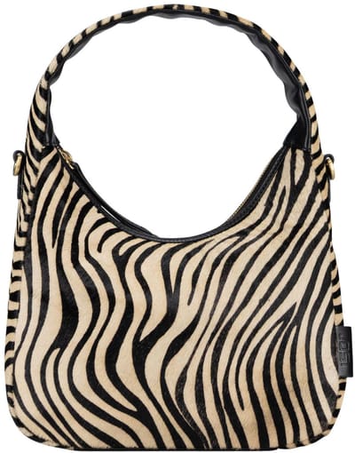 JOST Leren schoudertas Furry Zebra Hobo Bag Zebra veelkleurig