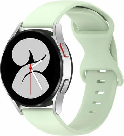 By Qubix - Geschikt voor Garmin bandje - Geschikt voor Garmin Vivoactive 4 / 4L - Solid color sportband - Groen - Smartwatch bandje 22mm