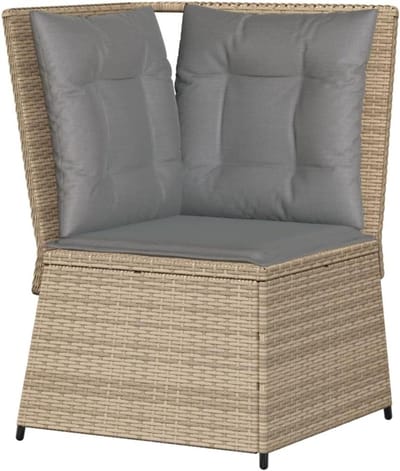 Tuin Hoekbank - Loungeset Bank - Buiten Ontspannen - Modulair Ontwerp - 67x67x95 cm - Beige