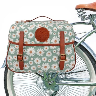 MKSS® Fietstassen met Bloemen - Voor Achterfietsdragers - Fietstassen Dubbel Waterdicht – Fietstas Dubbel – Praktisch – Met Reflecterende Banden