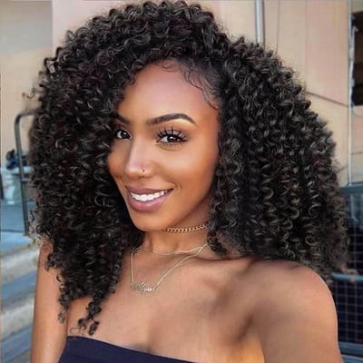 Passion Twist Haarkralen - 6 Packs Haarextensies voor Vrouwen, Perfect voor Vlechten en Haarstijlen, 72 Strengen (8", #1B)