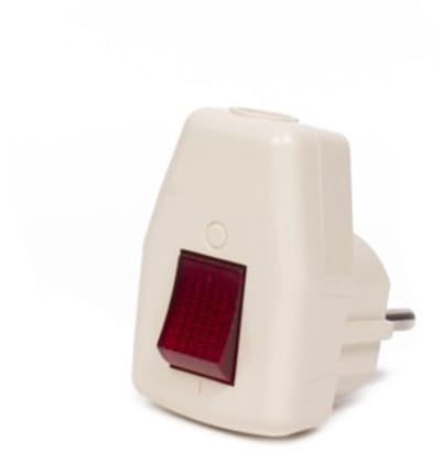 Benson Haakse randaarde stekker - met aan/uit schakelaar - verlicht - 16A - 230V - 3500W
