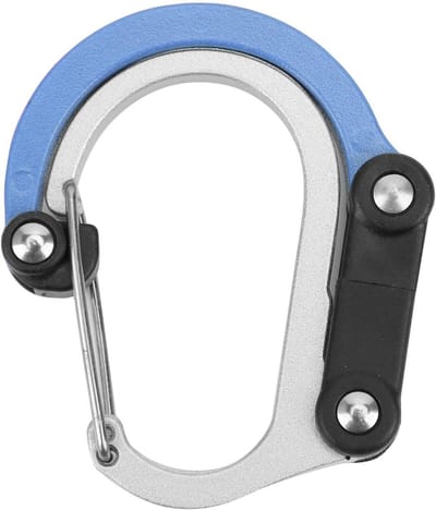 Karabijnhaak Bagageklemmen - Outdoor Vergrendeling - Kamperen Reizen - D-vormige Clips - 2.4 Inch Lengte - Blauw