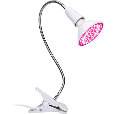 Lampe à LED pour plantes - Lampe de comptoir à pince - Éclairage de remplissage à spectre complet pour plantes d'intérieur - Pépinière - Plantes succulentes 40cm & US Plug