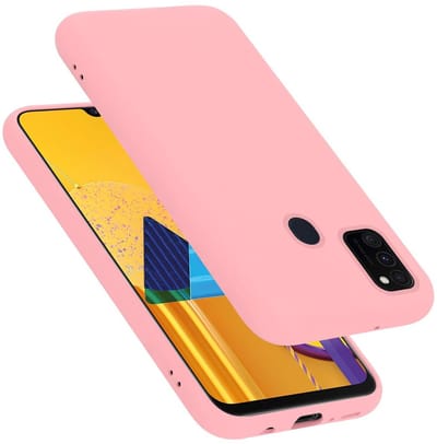 Cadorabo Hoesje geschikt voor Samsung Galaxy M21 / M30s in LIQUID ROZE - Beschermhoes gemaakt van flexibel TPU silicone Case Cover