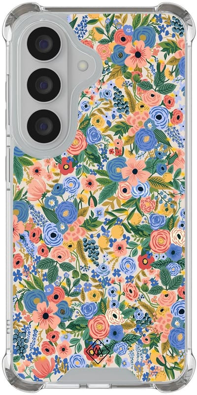 Casimoda® hoesje - Geschikt voor Samsung Galaxy S26 - Blue Gardens - Shockproof case - Extra sterk - TPU/polycarbonaat - Blauw, Transparant