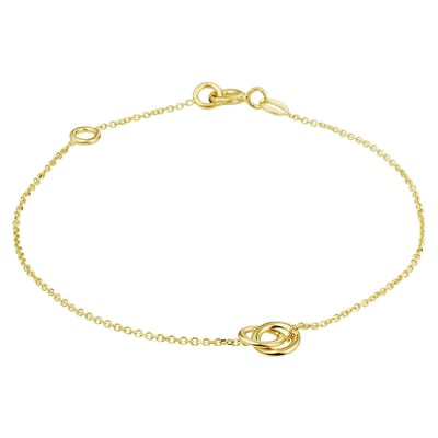 Huiscollectie Armband Goud Rondjes 0,9 mm 16 - 18 cm