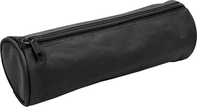 SOHO Luxe Zwart Etui – Etui – Pennenzak – Penetui – Rond – Unisex – 21 x 7 cm – Zwart