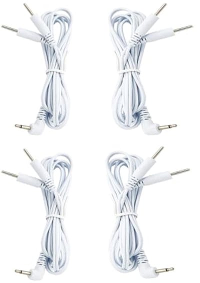 TENS kabel stekker 2,5 mm pin 2 mm aansluiting voor fysiotherapie-apparaat - 4 stuks
