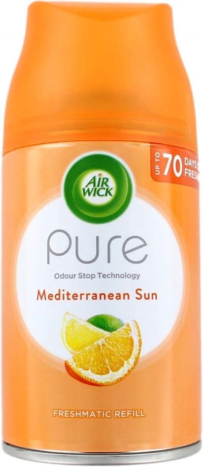 Airwick Luchtverfrisser Refill 250ml Pure Mediterranean Sun - Voordeelverpakking 24 stuks