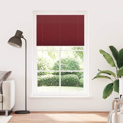 vidaXL - Plissé - rolgordijn - 115x200cm - stofbreedte - 114,4cm - bordeauxrood