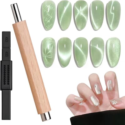 Set van 2 nagelkunst magneten voor creatieve nail art ontwerpen en decoratie