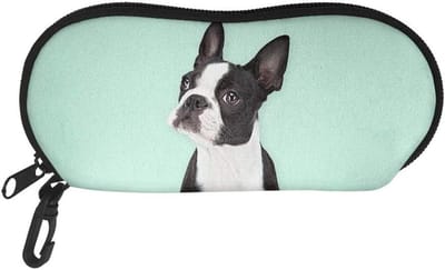 Brillenetui - Brillenhouder - Veilig Opbergen - Zachte Voering - One Size - Boston Terrier Print