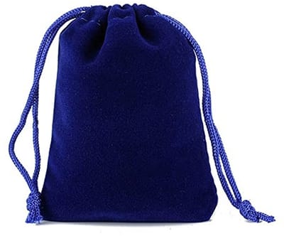 Allecto - fluwelen zakjes - cadeauzakjes - trekkoord - blauw - sieradenzakjes - stoffen zakjes voor bruiloft - geschikt voor dames