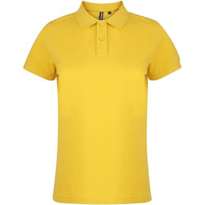 Asquith & Fox Dames/dames Poloshirt met korte mouwen en effen mouwen (Zonnebloem)