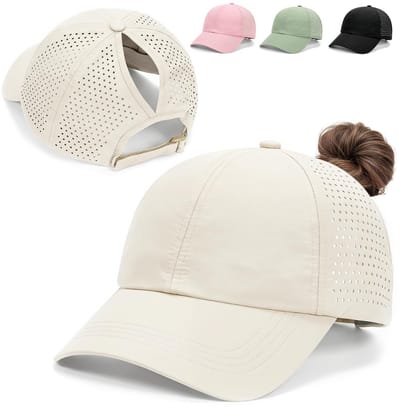 Honkbalpet voor dames, paardenstaart, basecap, paardenstaart, mesh pet, pet voor hardlopen, outdoor, zomerpet