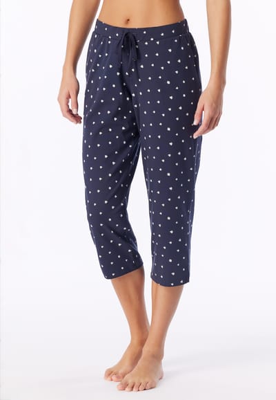 3/4-broek met stippen, donkerblauw - Mix+ Relax 34