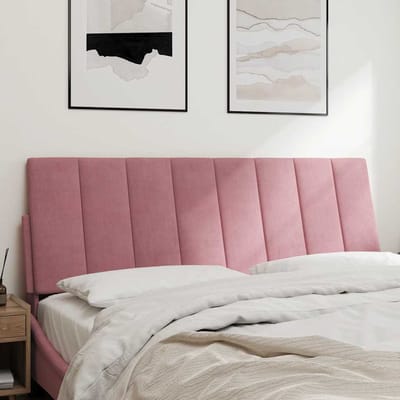 vidaXL - Hoofdbordkussen - "Hanko" - 140 - cm - fluweel - roze