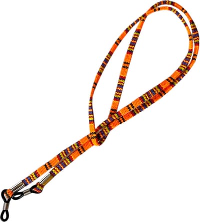 Brillenkoord - Eyezoo® Happy Cords - ORANJE! – zonnebril koord - zonnebril touwtjes - Ibiza - Brillenkoord