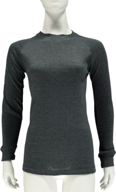 Thermo shirt antraciet lange mouw voor dames S antraciet