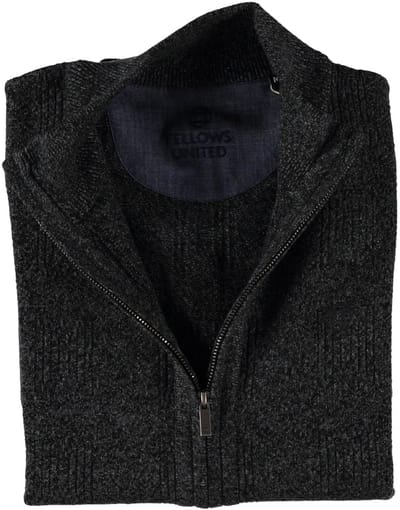 Fellows United Cardigan Fantasy Structure Mid Grey (22.1105 - 121)