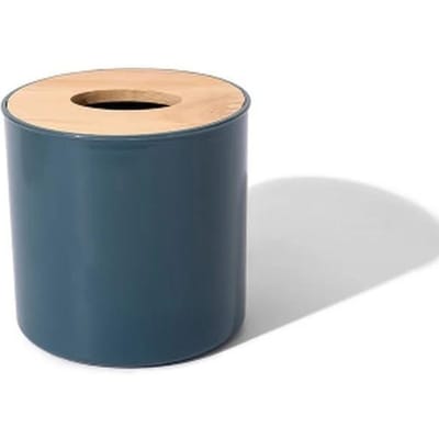 Toiletpapierdoos Houten deksel Ronde tissuedoos Effen kleur Servethouder Hoes Eenvoudig Stijlvol Thuis Auto Tissuepapier Dispenser