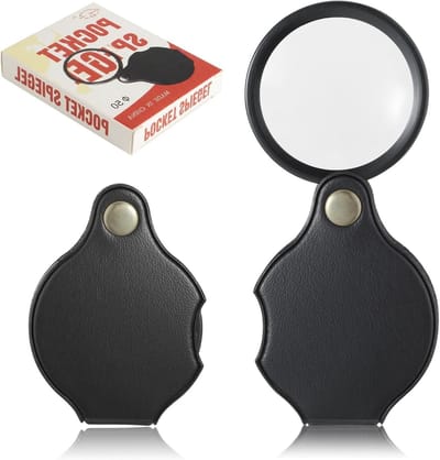 Inklapbaar zakvergrootglas set van 5 – Draagbaar en draaibaar vergrootglas voor lezen, hobby's en precisiewerk
