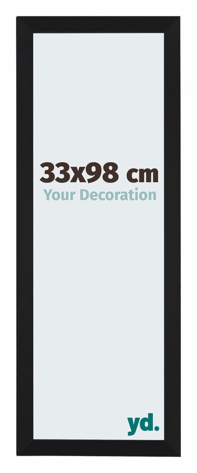 Your Decoration - Fotolijst 33x98 cm - MDF - Zwart Mat - Catania