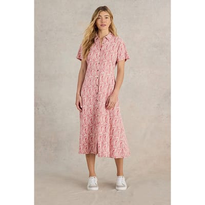White Stuff Rua Jersey Shirt Dre Pink Size: 16 PETITE | Shirt Dresses Outlet | Dames | Roze