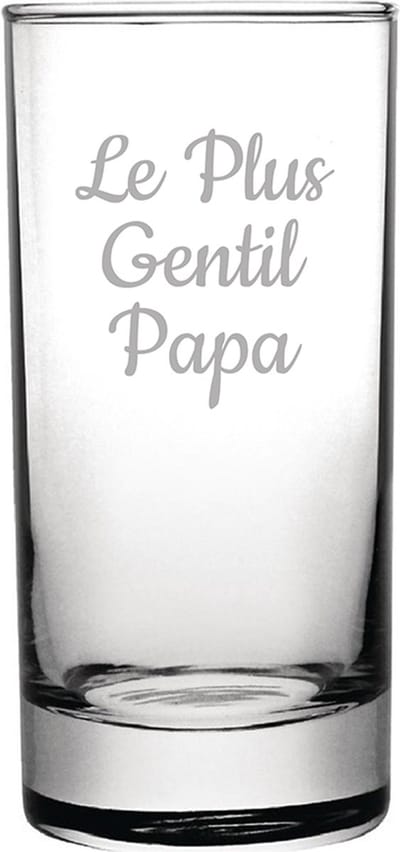 Longdrinkglas gegraveerd - 28,5cl - Le Plus Gentil Papa