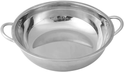 Hot Pot - Soeppot Stoofpot - Thuis Koken - Gelijkmatige Verwarming - 30 cm - Zilver
