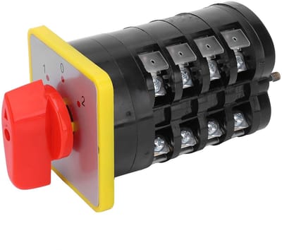 Dailygoody - Universele roterende omschakelaar - 3 positie schakelaar - Voor industriële toepassingen - 110-380V - Hoogwaardige schakelaar - 16A