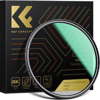 K&F Concept 49mm circulair polarisatiefilter Nano-X MRC HD CPL Ultra Low Reflection