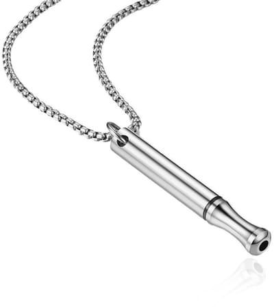 Dailygoods- Ademhalingshalsband - Vermindert stress en angst - Diepe ademhalingsoefeningen - Huidvriendelijk - Duurzaam - Roestvrij staal - Stressketting